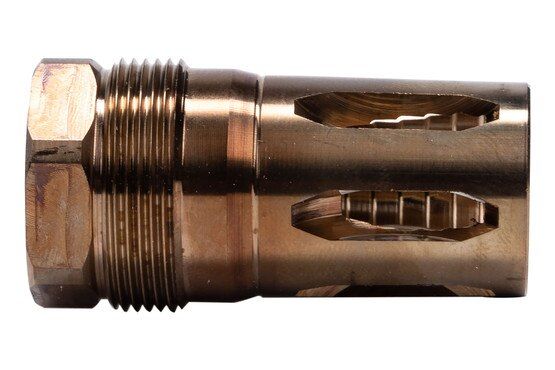 Rearden R2S (HT) Flash Hider Square Suppressor Mount with H900 wheat finish.